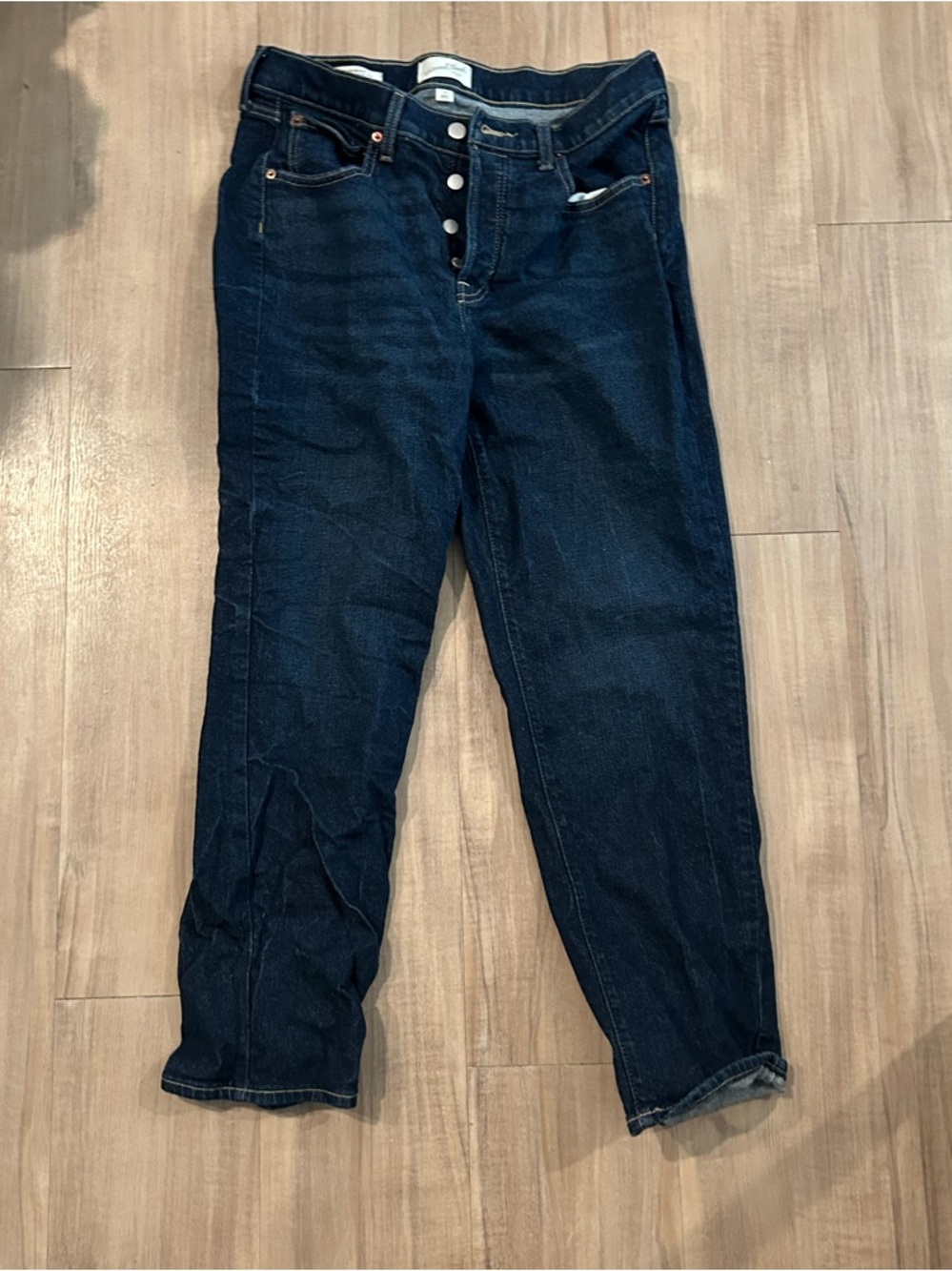 Universal Thread Indigo Boyfriend Jeans with Button Fly
